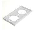 Рамка STEKKER, PFR00-5002-01 2-местная, серия Эмили, белый фарфор, soft touch 49885