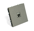 Розетка компьютерная 1-местная RJ-45 (механизм), STEKKER, серия Эмили, RST00-5117-10, платиново-серый, soft touch 49951