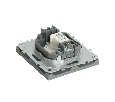 Розетка компьютерная 1-местная RJ-45 (механизм), STEKKER, серия Эмили, RST00-5117-10, платиново-серый, soft touch 49951