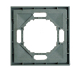 Рамка STEKKER, PFR00-5001-10 1-местная, серия Эмили, платиново-серый, soft touch 49962