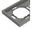 Рамка STEKKER, PFR00-5002-10 2-местная, серия Эмили, платиново-серый, soft touch 49963