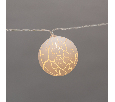 Гирлянда светодиодная Снежки 1,5м, прозрачный ПВХ, 10 LED, теплый белый, питание 2хАА 303-080