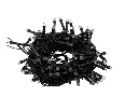 Гирлянда светодиодная универсальная Уличная 100 LED БЕЛЫЕ 10 метров с контроллером 303-103