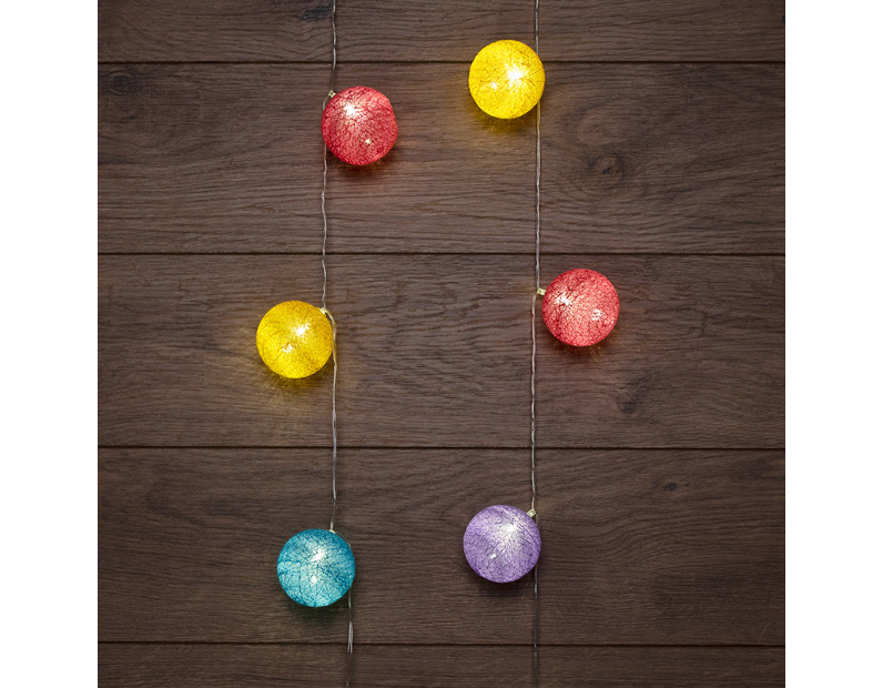 Тайские фонарики Фейерверк 5м, 25LED, прозрачный ПВХ, теплый белый, питание USB NEON-NIGHT 304-009