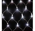 Светодиодная Сеть 2 x 2 м Разноцветная с Контроллером 220В, 400 LED, Провод Белый Каучук, IP65 AUG400-11-4EPRGB