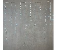 Гирлянда Бахрома 5 x 0,9 м Небесно-Голубая 220В, 348 LED, Провод Прозрачный Силикон, IP65 ECC348-10-2SB