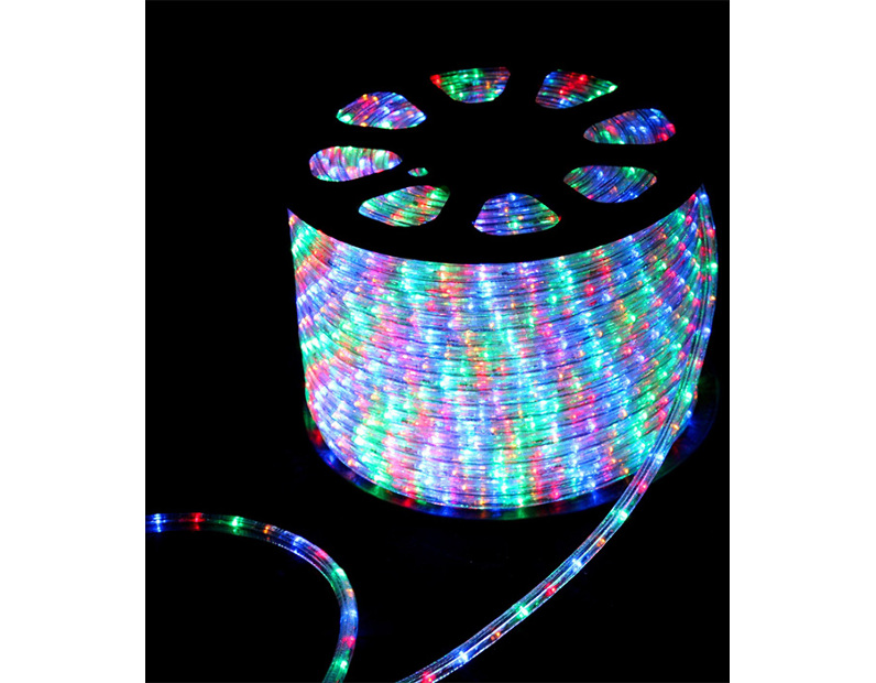 Светодиодный Дюралайт Ø13 мм Разноцветный 220В, 36 LED/м, Свечение 360°, IP65, Бухта 100м F3-H2-220V-M