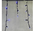 Гирлянда Бахрома 3,1 x 0,5 м Синяя 220В, 120 LED, Провод Черный Каучук, IP65 LL120-1-2B