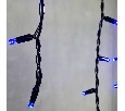 Гирлянда Бахрома 3,1 x 0,5 м Синяя 220В, 120 LED, Провод Черный Каучук, IP65 LL120-1-2B