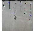 Гирлянда Бахрома 3,1 х 0,5 м Разноцветная 220В, 120 LED, Провод Черный Каучук, IP65 LL120-1-2M