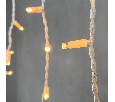 Гирлянда Бахрома 3,1 x 0,5 м Экстра Тепло-Белая 220В, 120 LED, Провод Белый Каучук, IP65 LL120-8-2EWW