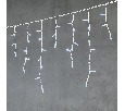 Гирлянда Бахрома 3,1 x 0,5 м Белая 220В, 120 LED, Провод Белый Каучук, IP65 LL120-8-2W