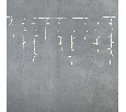 Гирлянда Бахрома 3,1 x 0,5 м Желтая 220В, 120 LED, Провод Белый Каучук, IP65 LL120-8-2Y