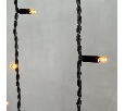 Гирлянда Бахрома 3,2 x 0,9 м Экстра Тепло-Белая 220В, 168 LED, Провод Черный Каучук, IP65 LL168-1-2EWW