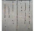 Гирлянда Бахрома 3,2 x 0,9 м Желтая, 168 LED, Провод Черный Каучук, IP65 LL168-1-2Y