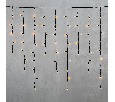 Гирлянда Бахрома 3,2 x 0,9 м Желтая, 168 LED, Провод Черный Каучук, IP65 LL168-1-2Y