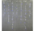 Гирлянда Бахрома 3,2 х 0,9 м Синяя, 168 LED, Белый Провод Каучук, IP65 LL168-8-2B