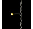 Гирлянда Занавес 2 x 3 м Тепло-Белый с Мерцанием Каждого Диода 220В, 600 LED, Провод Черный Каучук, IP65 LL602ABL-1-2WW