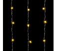 Гирлянда Занавес 2 x 3 м Тепло-Белый с Мерцанием Каждого Диода 220В, 600 LED, Провод Черный Каучук, IP65 LL602ABL-1-2WW