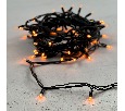 Гирлянда Нить 10м Желтая 24В, 75 LED, Провод Черный Каучук, IP65 LL75-1-1Y