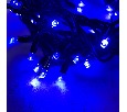 Гирлянда Нить 10м Синяя 220В, 75 LED, Провод Черный Каучук, IP65 LL75-1-2B
