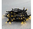Гирлянда Нить 10м Шампань, 75 LED, Провод Черный Каучук, IP65 LL75-1-2CH