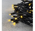 Гирлянда Нить 10м Шампань, 75 LED, Провод Черный Каучук, IP65 LL75-1-2CH