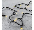 Гирлянда Нить 10м Шампань, 75 LED, Провод Черный Каучук, IP65 LL75-1-2CH