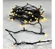 Гирлянда Нить 10м Шампань, 75 LED, Провод Черный Каучук, IP65 LL75-1-2CH