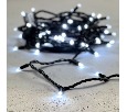 Гирлянда Нить 10м Белая 220В, 75 LED, Провод Черный Каучук, IP65 LL75-1-2W