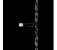 Гирлянда Занавес 1 x 9 м Белый 220В, 900 LED, Провод Черный Каучук, IP65 LL901-1-2W