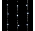 Гирлянда Занавес 1 x 9 м Белый 220В, 900 LED, Провод Черный Каучук, IP65 LL901-1-2W