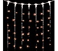 Гирлянда Занавес 2 x 2 м Экстра Тепло-Белый 220В, 400 LED, Провод Прозрачный ПВХ, IP54 PCL402-10-2EWW