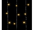 Гирлянда Занавес 2 x 2 м Тепло-Белый 220В, 400 LED, Провод Черный ПВХ, IP54 PCL402-11-2WW
