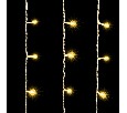 Гирлянда Занавес 1 x 6 м Тепло-Белый 220В, 600 LED, Провод Прозрачный ПВХ, IP54 PCL601-10-2WW