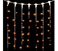Гирлянда Занавес 1 x 6 м Желтый 220В, 600 LED, Провод Прозрачный ПВХ, IP54 PCL601-10-2Y