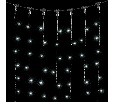Гирлянда Занавес 1 x 6 м Белый 220В, 600 LED, Провод Черный ПВХ, IP54 PCL601-11-2W