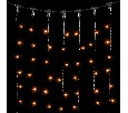 Гирлянда Занавес 1 x 6 м Желтый 220В, 600 LED, Провод Черный ПВХ, IP54 PCL601-11-2Y