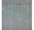 Гирлянда Бахрома с Колпачком 3,1 x 0,5 м Зелёная 220В, 120 LED, Провод Прозрачный ПВХ, IP65 PIL120CAP-10-2G