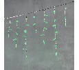 Гирлянда Бахрома с Колпачком 3,1 x 0,5 м Зелёная 220В, 120 LED, Провод Прозрачный ПВХ, IP65 PIL120CAP-10-2G