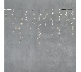 Гирлянда Бахрома 3,1 x 0,5 м Тепло-Белая 24В, 150 LED, Провод Прозрачный ПВХ, IP54 PIL150-10-1WW