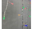 Гирлянда Бахрома 3,1 x 0,5 м Разноцветная 220В, 150 LED, Провод Прозрачный ПВХ, IP54 PIL150-10-2M