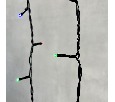 Гирлянда Бахрома 3,1 x 0,5 м Разноцветная 220В, 150 LED, Провод Черный ПВХ, IP54 PIL150-11-2M