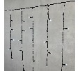 Гирлянда Бахрома с Колпачком 3,2 x 0,9 м Белая 220В, 168 LED, Провод Черный ПВХ, IP65 PIL180CAP-11-2W