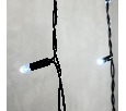 Гирлянда Бахрома с Колпачком 3,2 x 0,9 м Белая 220В, 168 LED, Провод Черный ПВХ, IP65 PIL180CAP-11-2W