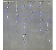 Гирлянда Бахрома 4,9 x 0,5 м Синяя 220В, 240 LED, Провод Прозрачный ПВХ, IP54 PIL240-10-2B