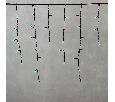 Гирлянда Бахрома 4,9 x 0,5 м Зеленая 220В, 240 LED, Провод Черный ПВХ, IP54 PIL240-11-2G