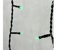 Гирлянда Бахрома 4,9 x 0,5 м Зеленая 220В, 240 LED, Провод Черный ПВХ, IP54 PIL240-11-2G