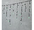 Гирлянда Бахрома 4,9 x 0,5 м Зеленая 220В, 240 LED, Провод Черный ПВХ, IP54 PIL240-11-2G