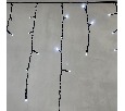 Гирлянда Бахрома 4,9 x 0,5 м Белая 220В, 240 LED, Провод Черный ПВХ, IP54 PIL240-11-2W
